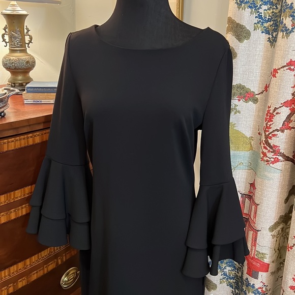 NWT Calvin Klein Black Cocktail Dress Size 10 - Picture 2 of 5